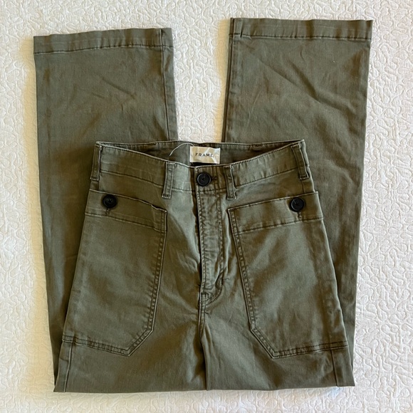 FRAME Utility green cargo pants - Picture 2 of 8